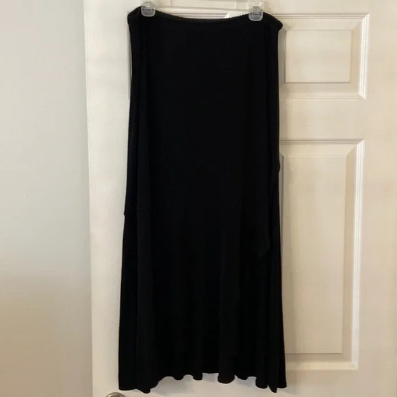 CHICO Maxi Skirt size 2 brand new with tag color black length 35” waist 30” - Picture 1 of 12